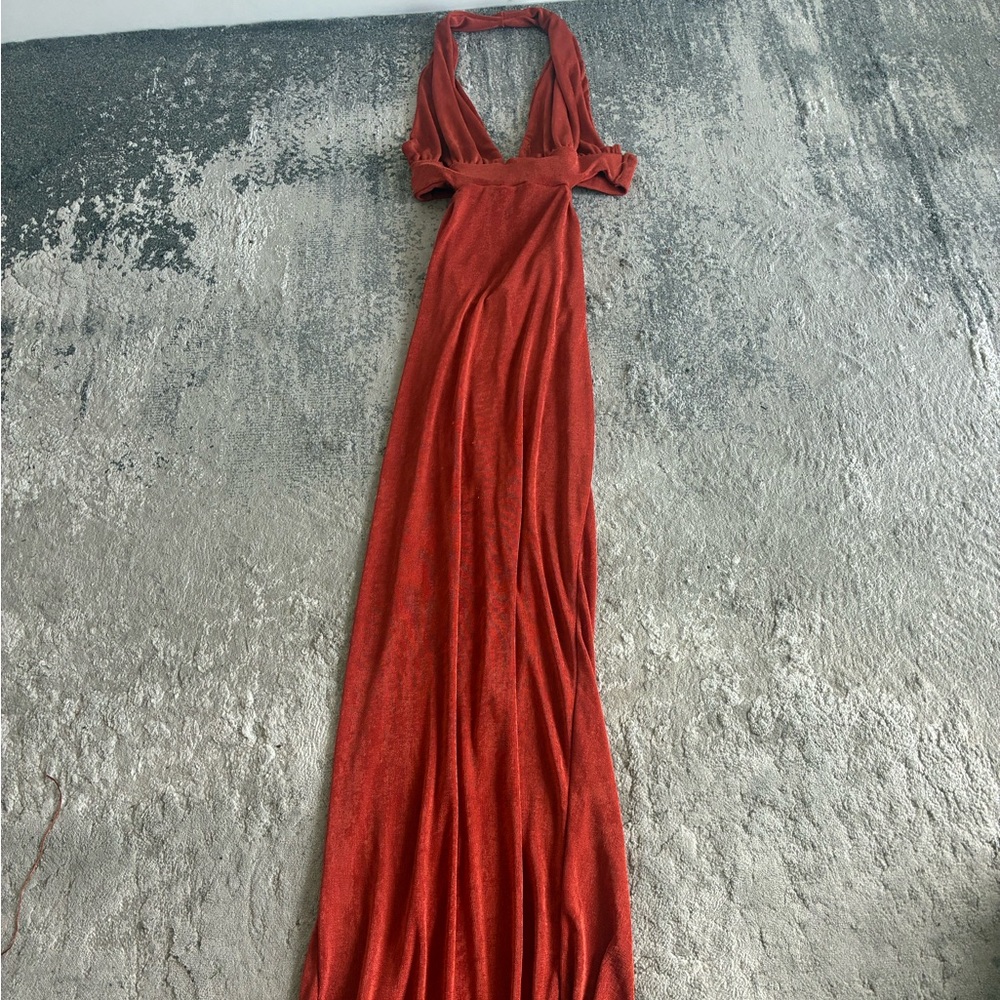 Elegant Red Evening Gown